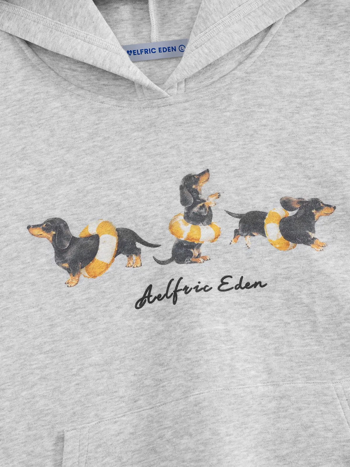 Aelfric Eden Boxy Dachshund Graphic Pullover Hoodie sold by Aelfric Eden product image thumbnail 5