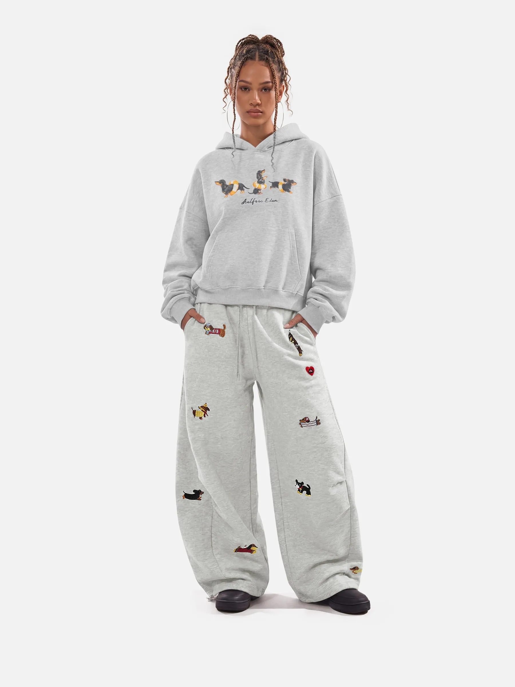 Aelfric Eden Boxy Dachshund Graphic Pullover Hoodie sold by Aelfric Eden product image thumbnail 3
