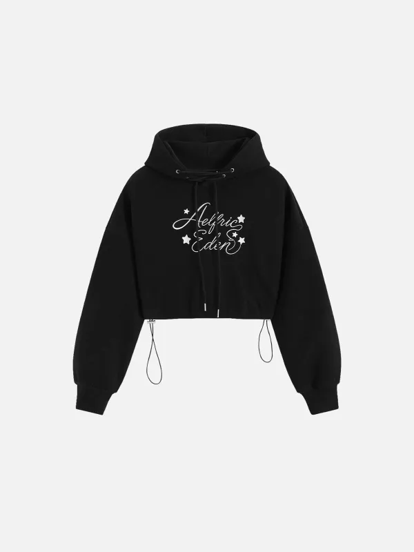 Aelfric Eden Cropped Drawstring Pullover Hoodie made by Aelfric Eden