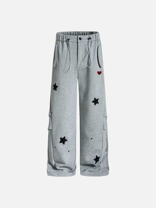 Aelfric Eden Star Embroidery Baggy Sweatpants made by Aelfric Eden