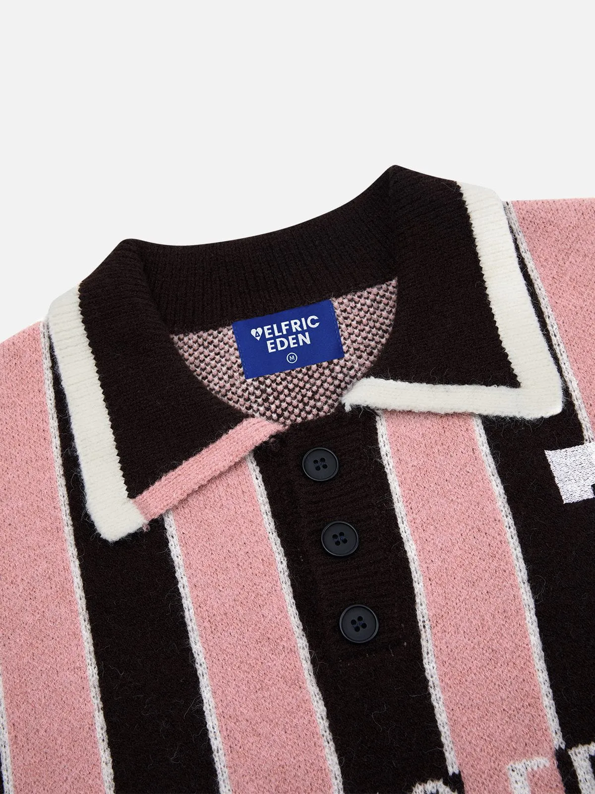 Aelfric Eden Polo Collar Striped Sweater sold by Aelfric Eden product image thumbnail 3