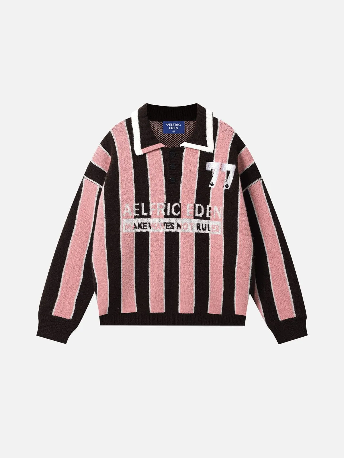 Aelfric Eden Polo Collar Striped Sweater sold by Aelfric Eden