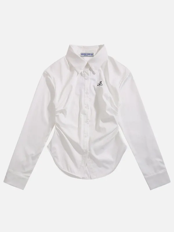 Solid Letter Print Long Sleeve made by Aelfric Eden