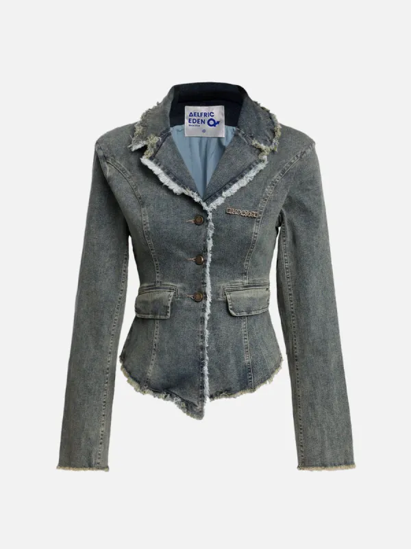 Fringe Vintage Denim Jacket sold by Aelfric Eden