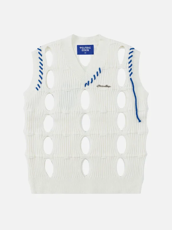Aelfric Eden Cut-out V-neck Sweater Vest sold by Aelfric Eden