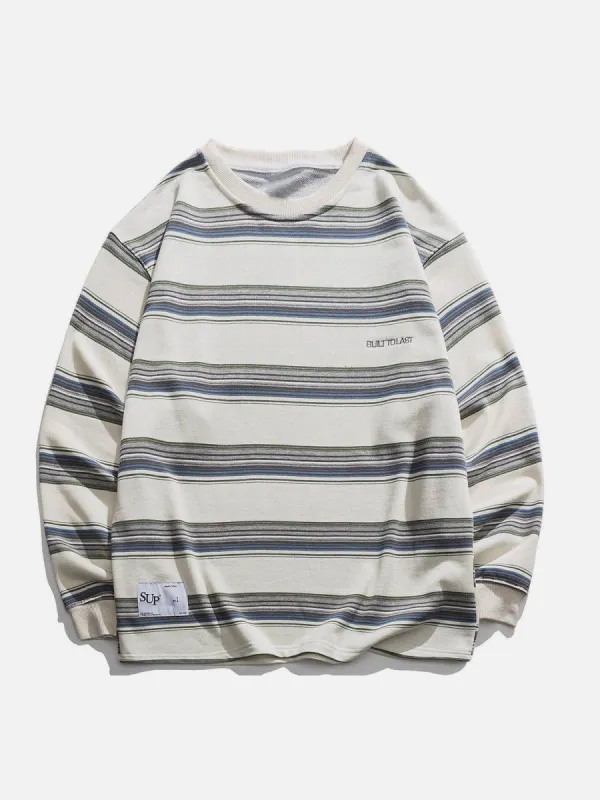 Aelfric Eden Simple Striped Panel Sweatshirt sold by Aelfric Eden
