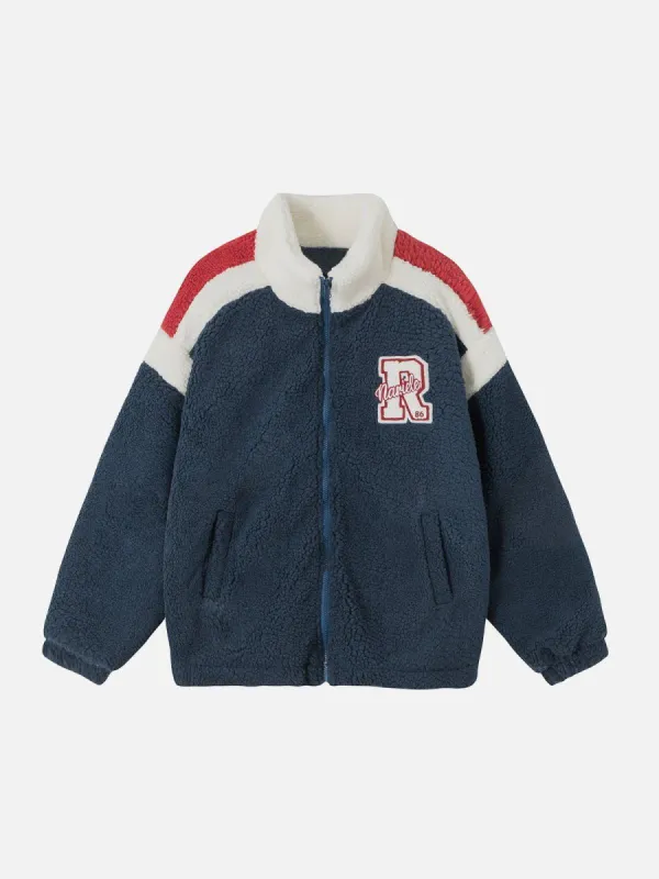 Aelfric Eden Vintage Contrast Sherpa Coat sold by Aelfric Eden