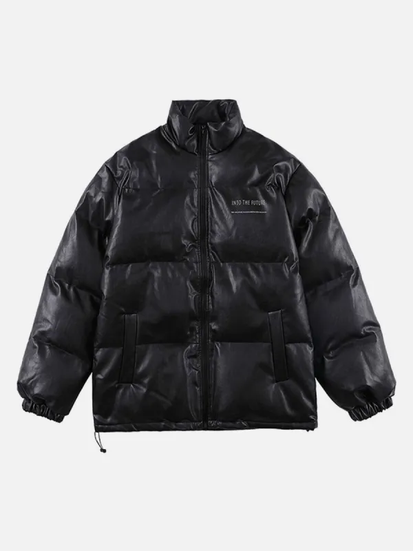 Aelfric Eden Letter Print Puffer Jacket sold by Aelfric Eden