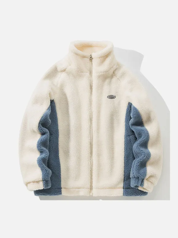 Aelfric Eden Classic Color Block Sherpa Coat sold by Aelfric Eden