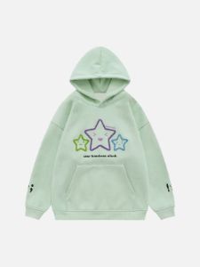 Aelfric Eden Knitting Embroidery Star Hoodie sold by Aelfric Eden