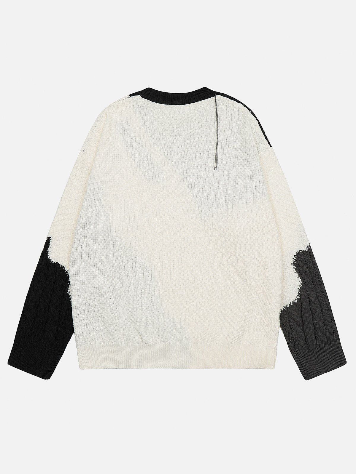 Aelfric Eden Color Blocking Patchwork Sweater sold by Aelfric Eden product image thumbnail 2