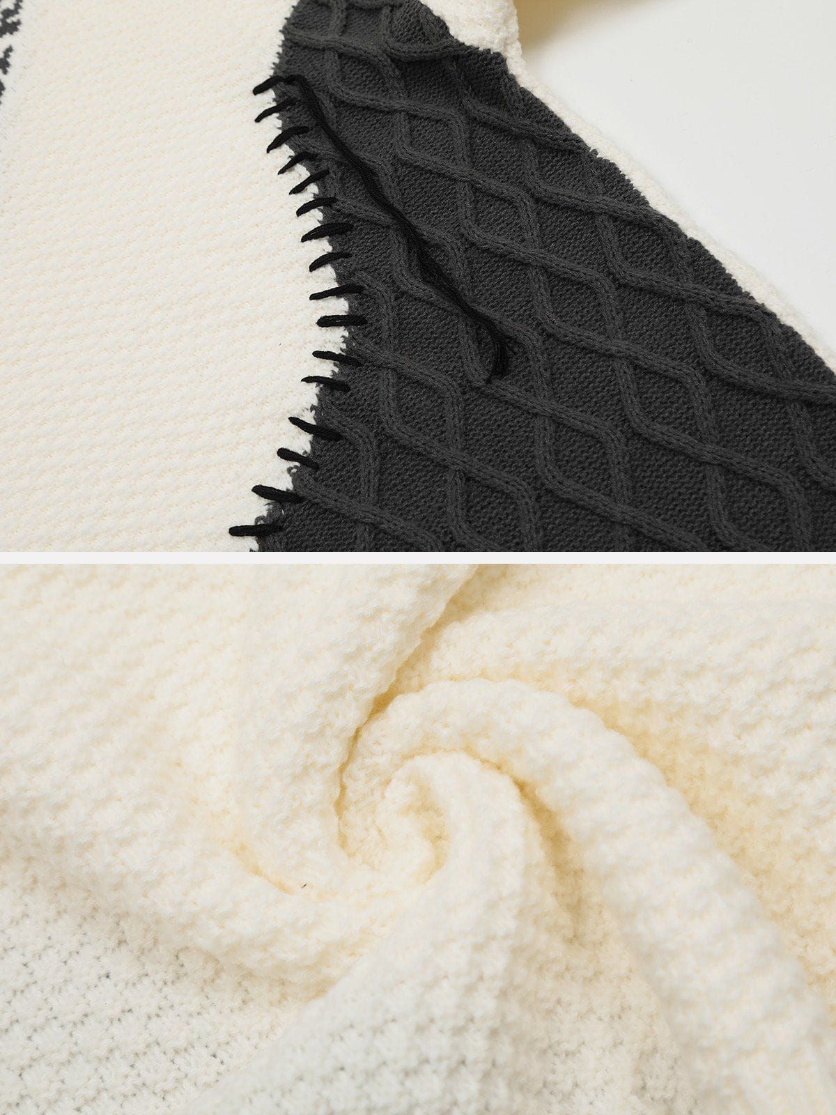 Aelfric Eden Color Blocking Patchwork Sweater sold by Aelfric Eden product image thumbnail 3