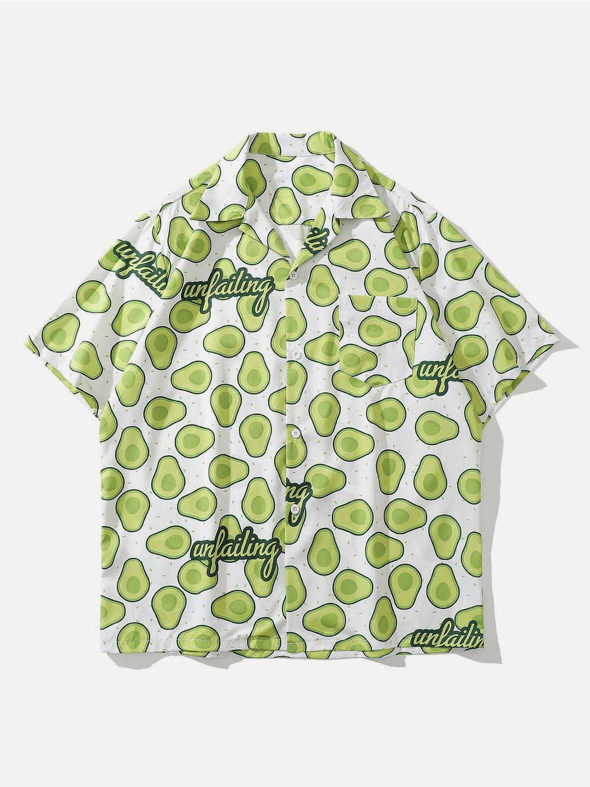 Aelfric Eden Avocado Print Short Sleeve Shirt sold by Aelfric Eden