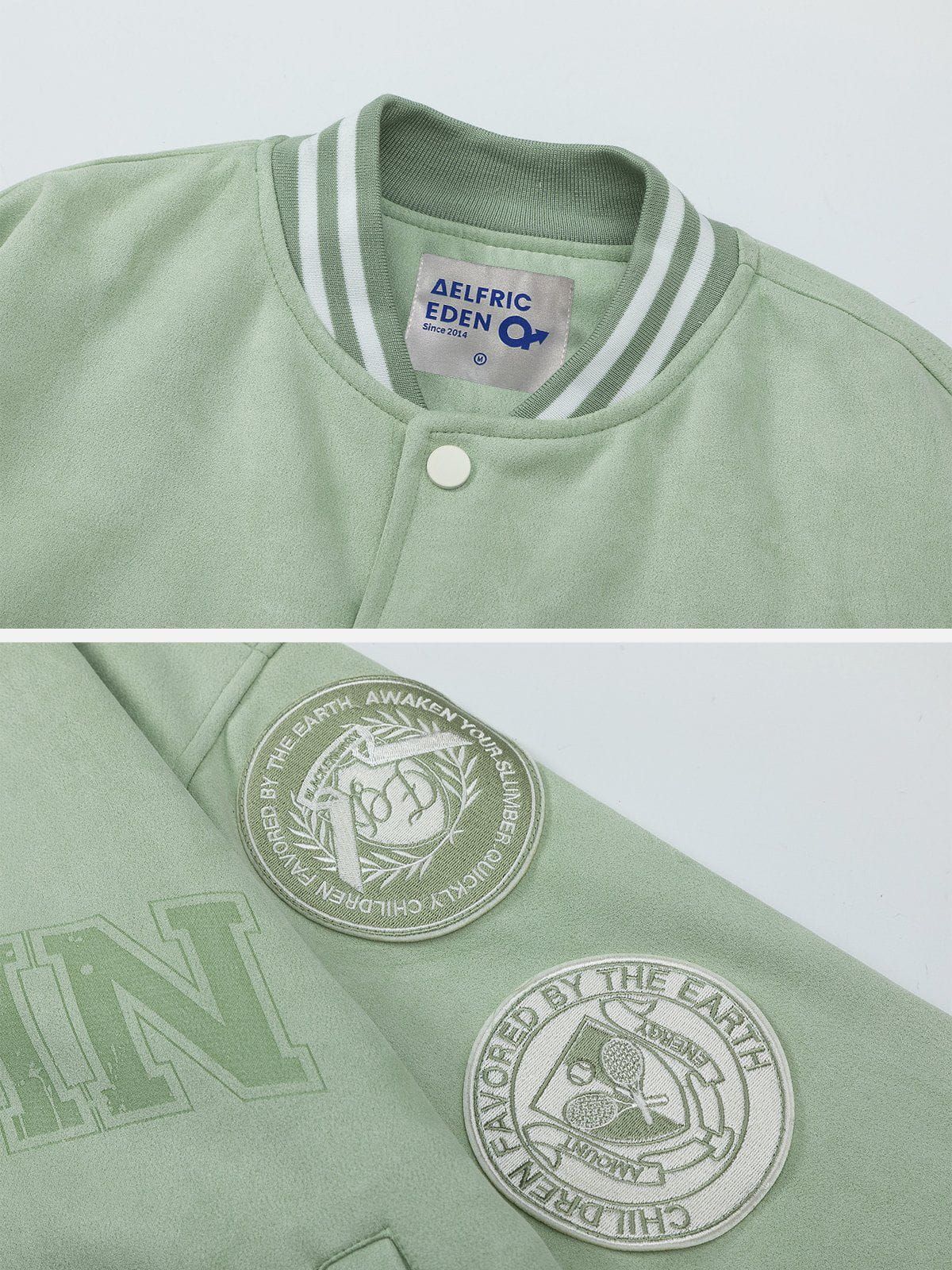 Aelfric Eden Embroidery Badge Varsity Jacket sold by Aelfric Eden product image thumbnail 4