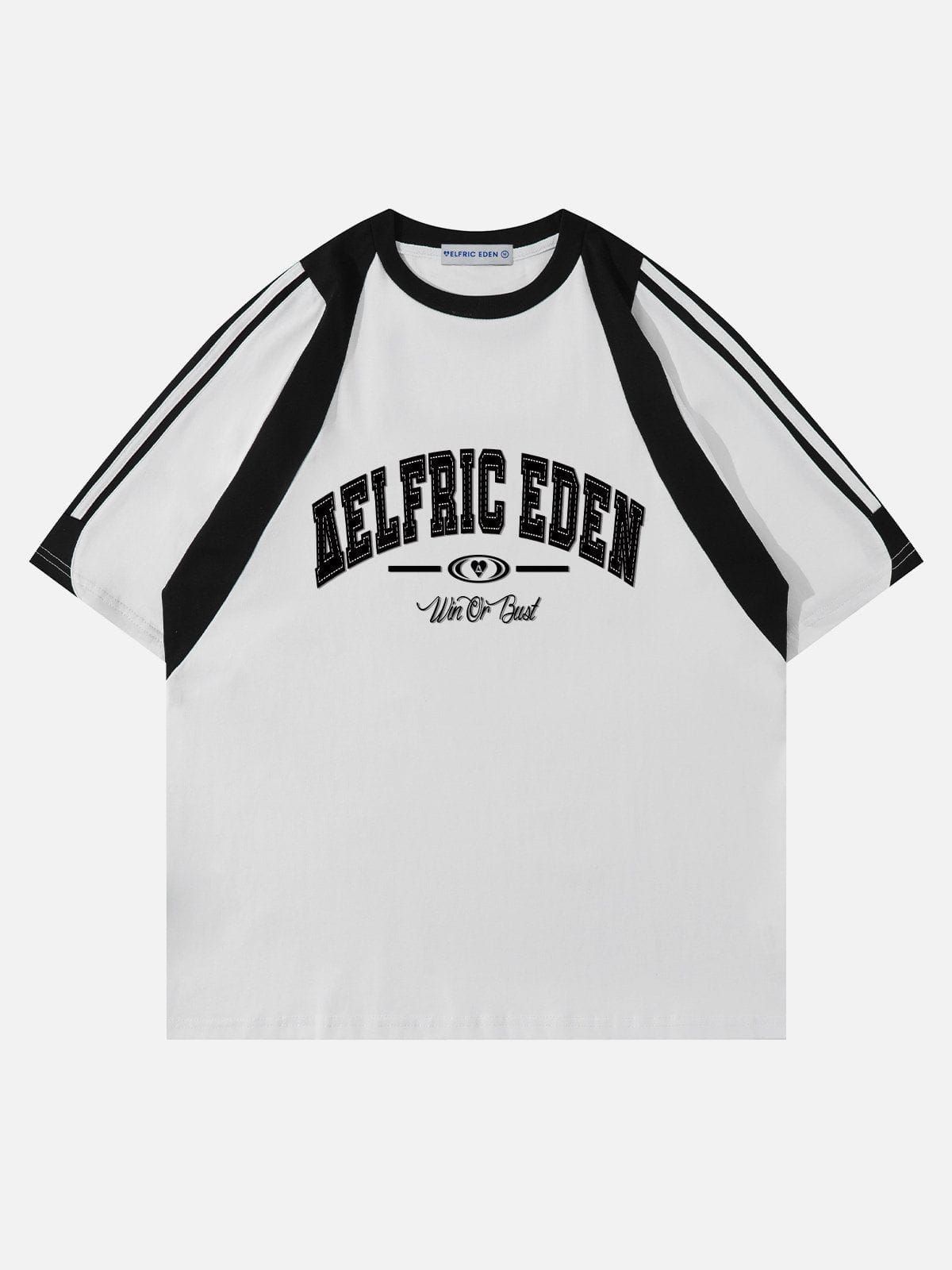 Aelfric Eden Stripe Embroidery Tee sold by Aelfric Eden