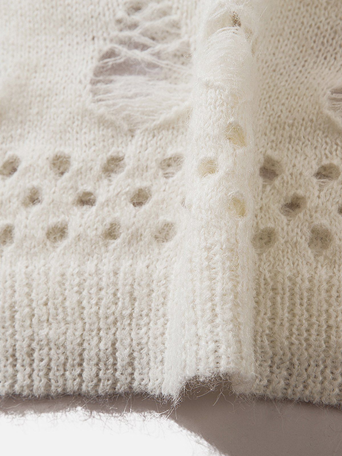 Multi Distressed Wool Blend Sweater sold by Aelfric Eden product image thumbnail 5