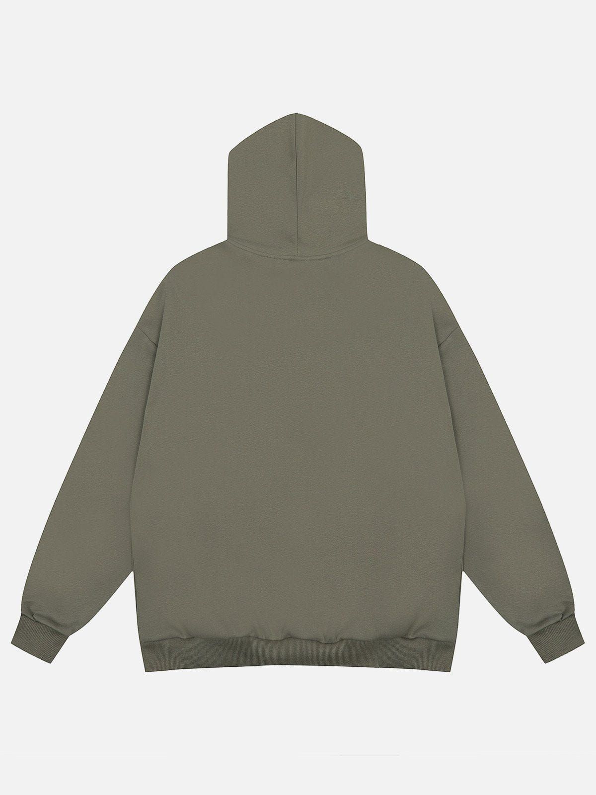 Aelfric Eden Letter Graffiti Half Zip Hoodie sold by Aelfric Eden product image thumbnail 4