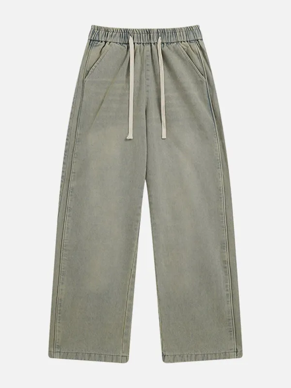 Aelfric Eden Vintage Drawstring Washed Loose Jeans sold by Aelfric Eden