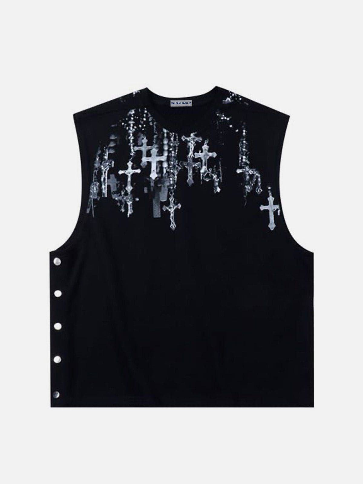 Aelfric Eden Cross Print Vest sold by Aelfric Eden