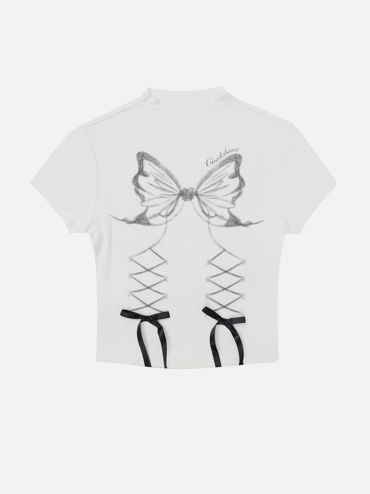 Butterfly Print Knit Tee sold by Aelfric Eden product image thumbnail 3