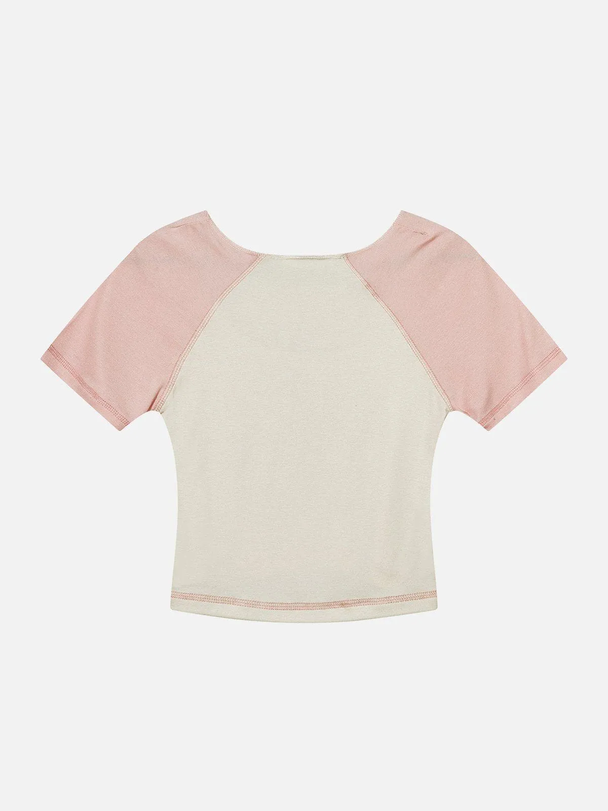 Vintage Rabbit Print Star Patchwork Tee sold by Aelfric Eden product image thumbnail 4