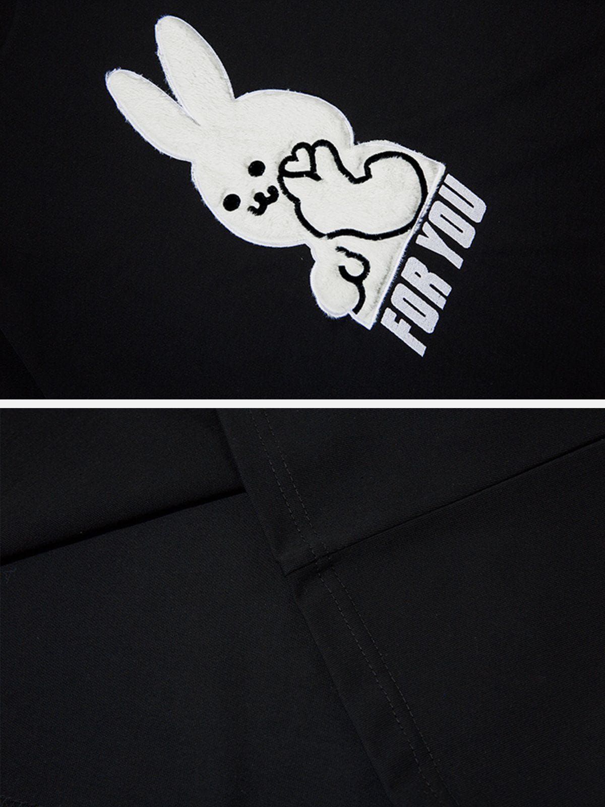 Aelfric Eden Cute Love Rabbit Graphic Tee sold by Aelfric Eden product image thumbnail 5