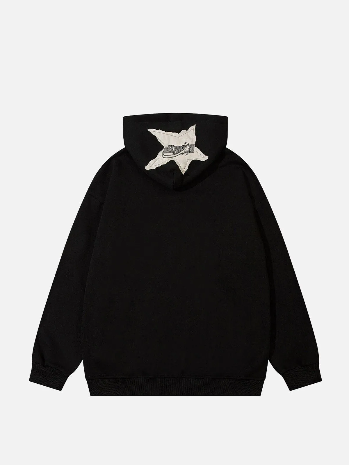 Aelfric Eden Irregular Star Applique Hoodie sold by Aelfric Eden product image thumbnail 4