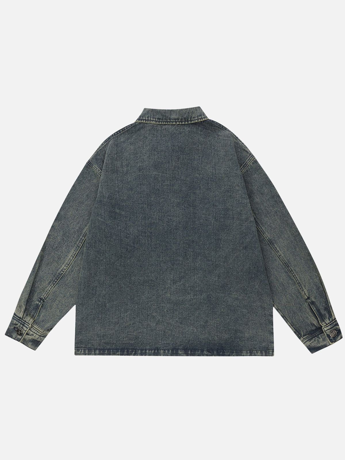 Aelfric Eden Multi-Pocket Washed Denim Jacket sold by Aelfric Eden product image thumbnail 2