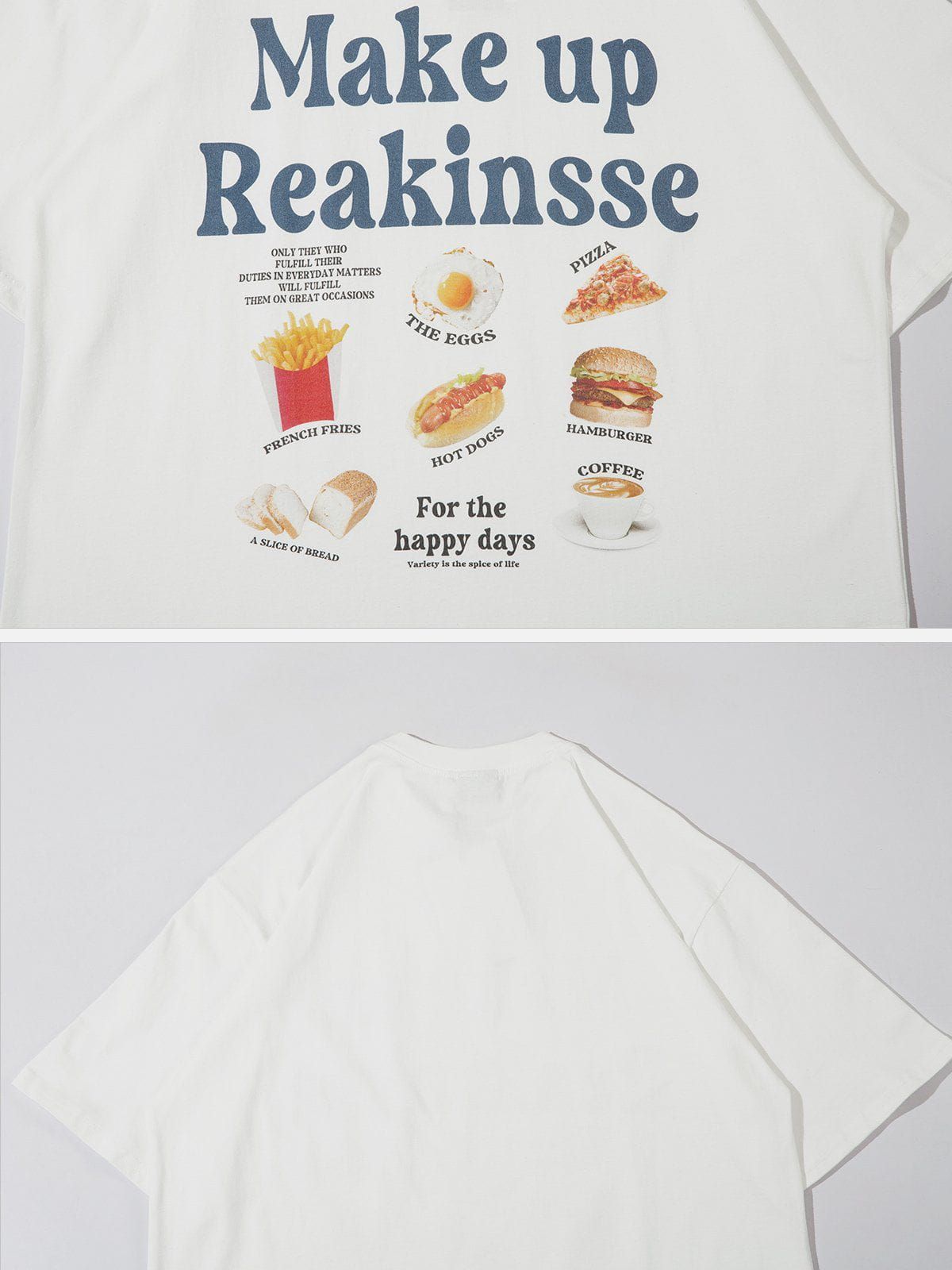 Aelfric Eden Vintage Letter Food Print Tee sold by Aelfric Eden product image thumbnail 5