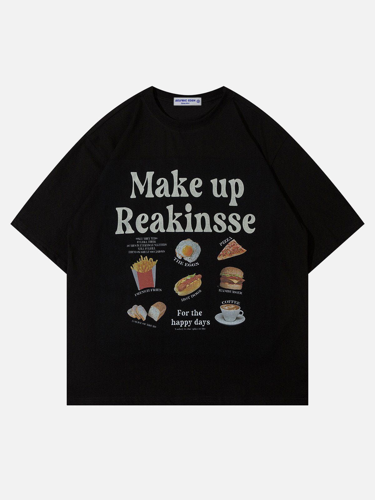 Aelfric Eden Vintage Letter Food Print Tee sold by Aelfric Eden product image thumbnail 2