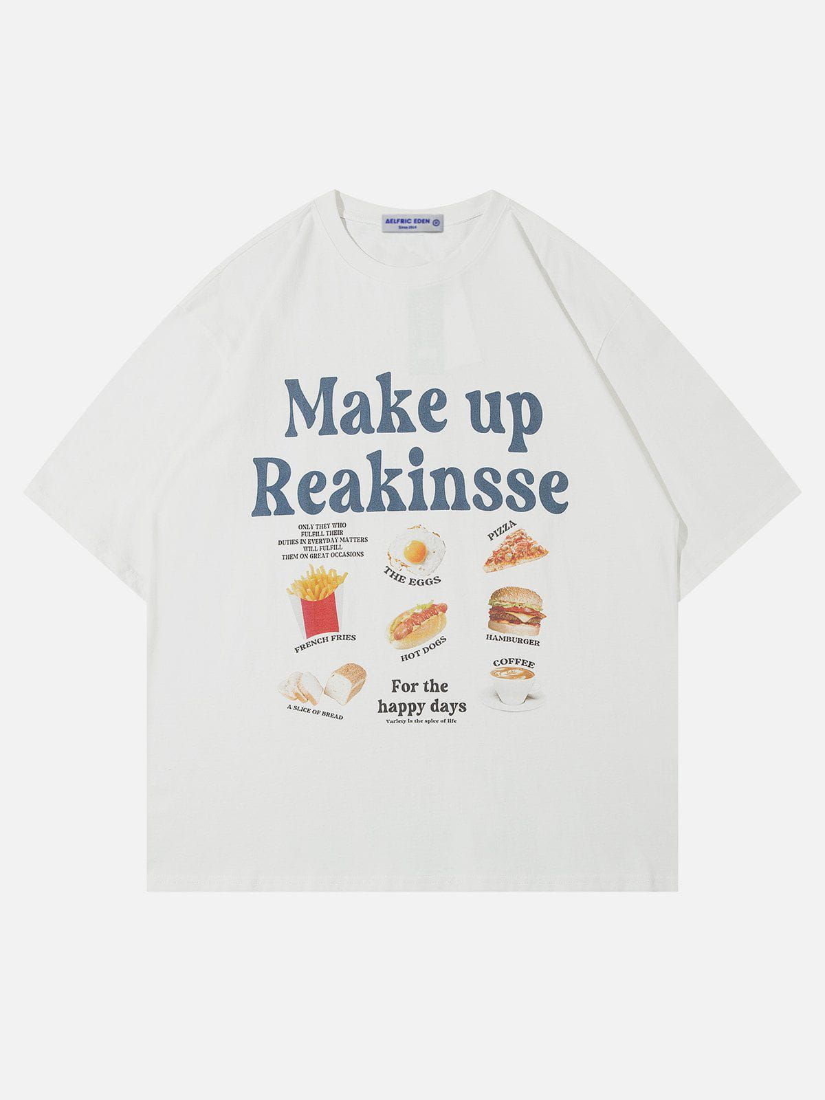 Aelfric Eden Vintage Letter Food Print Tee sold by Aelfric Eden product image thumbnail 3