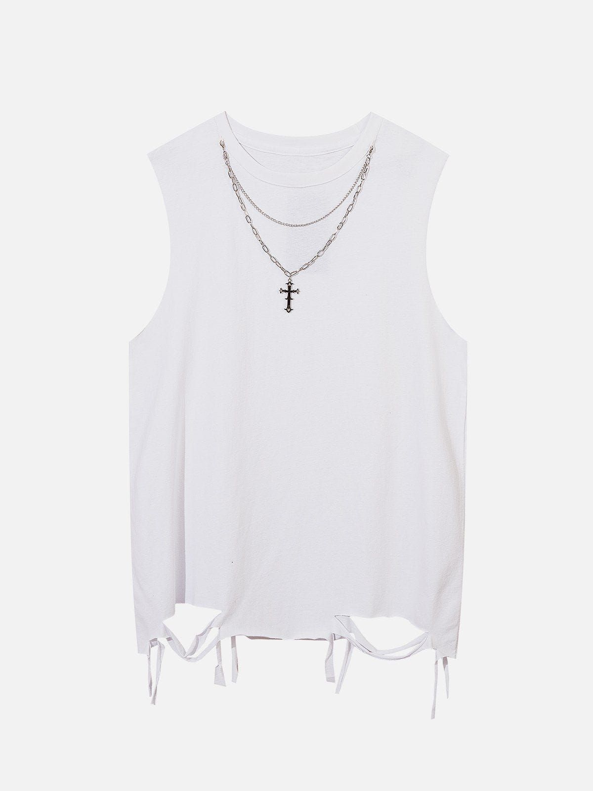 Broken Holes Necklace Tank Top sold by Aelfric Eden