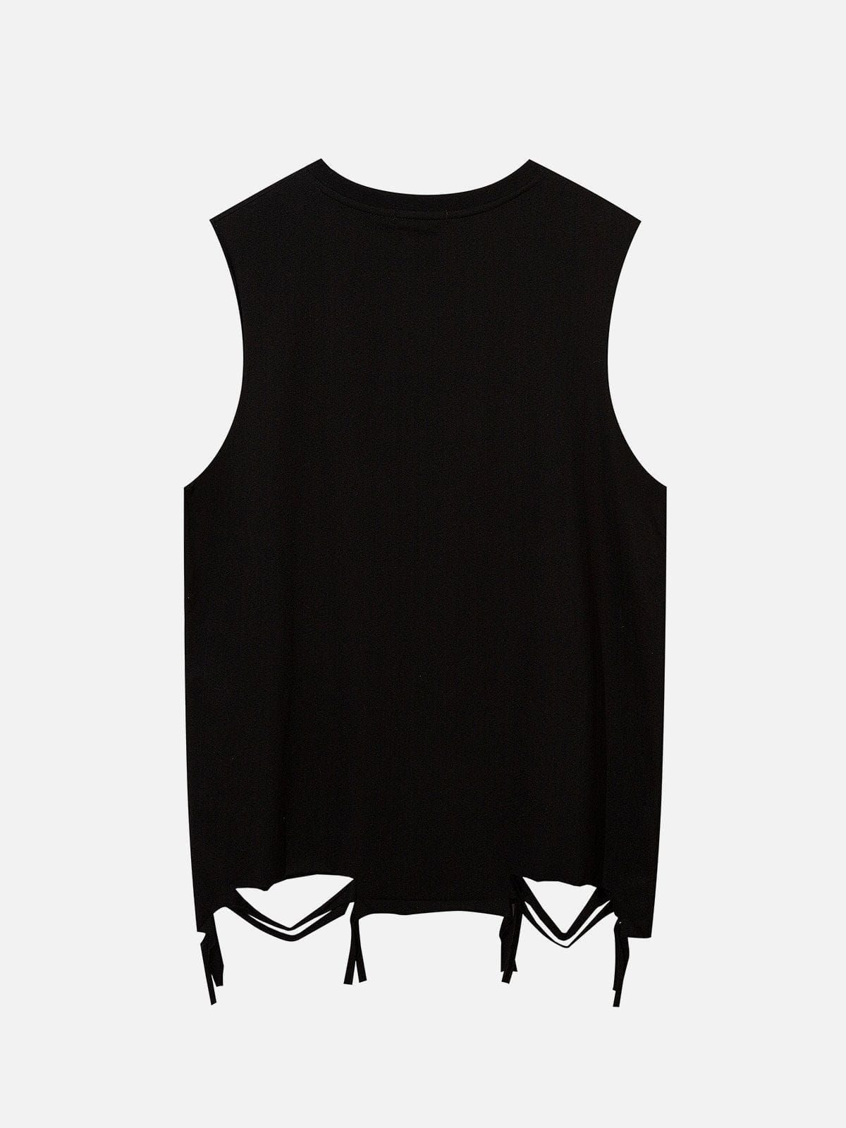 Broken Holes Necklace Tank Top sold by Aelfric Eden product image thumbnail 4