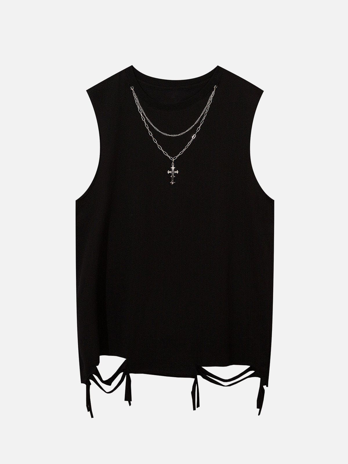 Broken Holes Necklace Tank Top sold by Aelfric Eden product image thumbnail 3