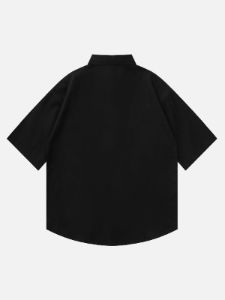 Aelfric Eden 3D Flower Embroidery Short Sleeve Shirts sold by Aelfric Eden