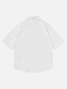 Aelfric Eden 3D Flower Embroidery Short Sleeve Shirts sold by Aelfric Eden