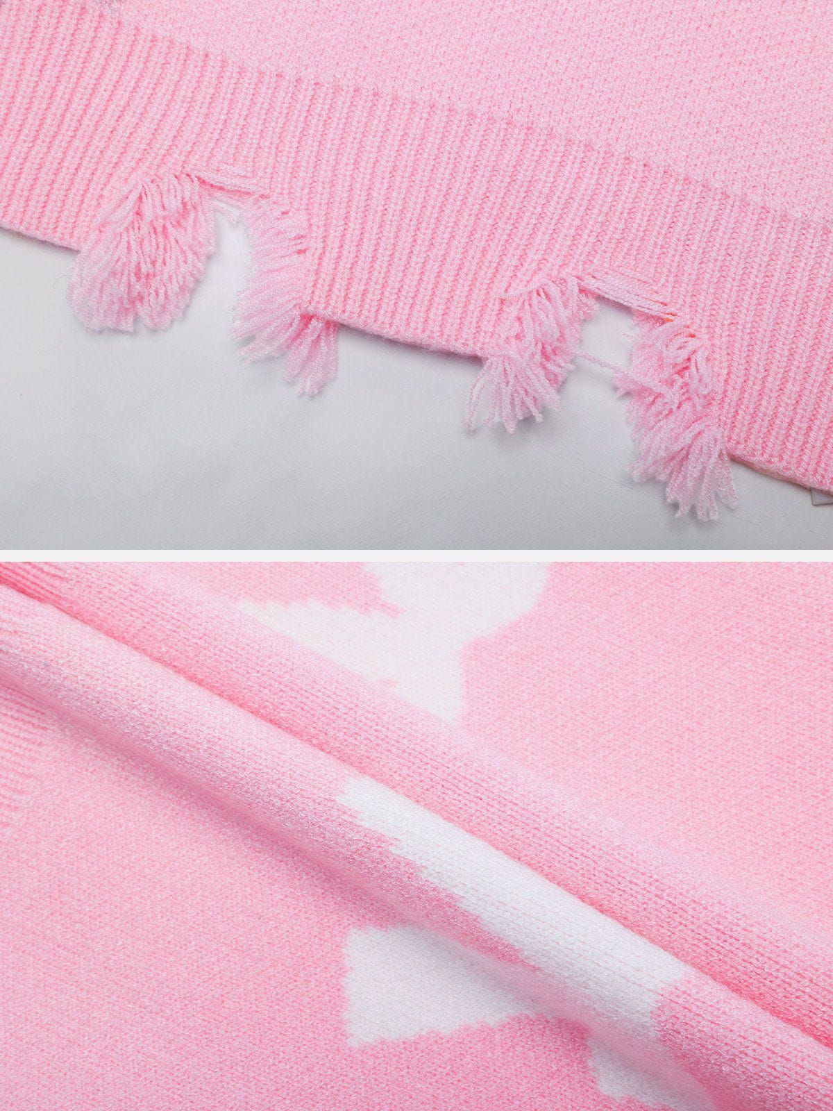 Distressed Fringe Bow Sweater sold by Aelfric Eden product image thumbnail 4