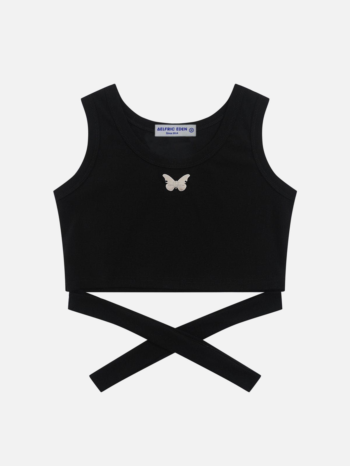 Metallic Butterfly Tank Top sold by Aelfric Eden