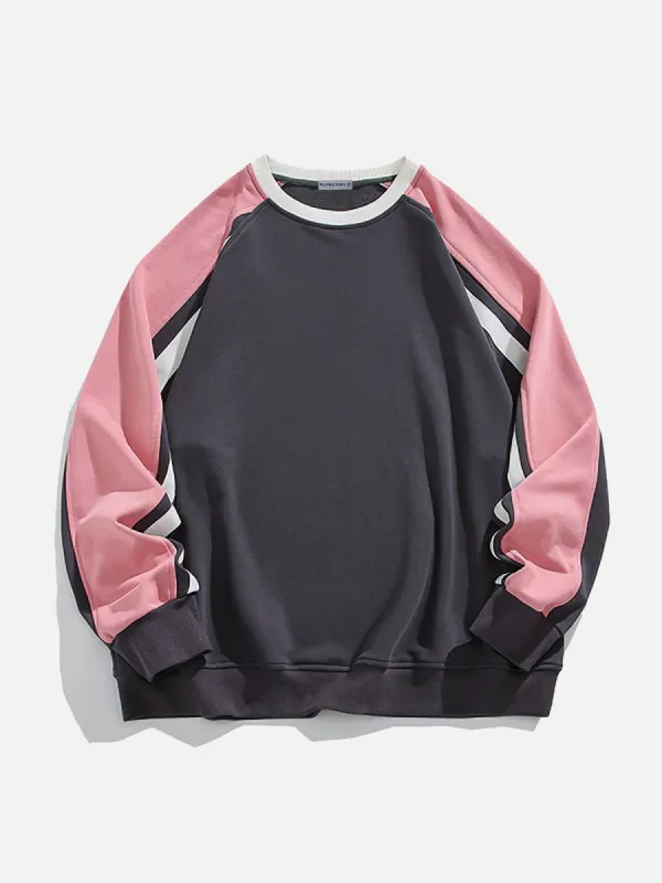 Aelfric Eden Patchwork Color Blocking Sweatshirt sold by Aelfric Eden