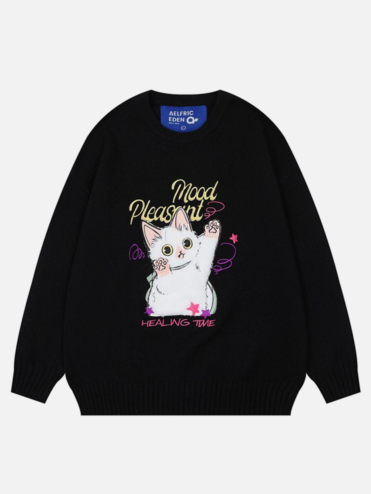 Aelfric Eden Cat Flocking Sweater sold by Aelfric Eden product image thumbnail 2
