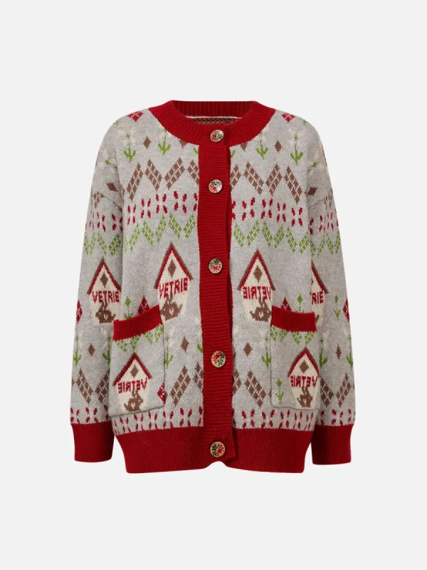 Aelfric Eden House Flower Embroidery Cardigan sold by Aelfric Eden