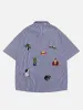 Aelfric Eden Cartoon Embroidery Short Sleeve Shirt sold by Aelfric Eden