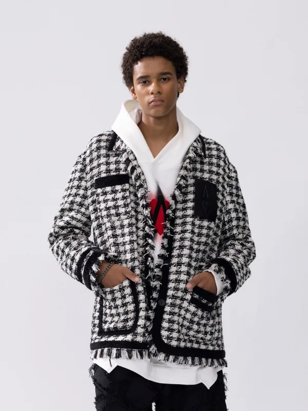 Aelfric Eden Love & Peace Plaid Tassel Jacket sold by Aelfric Eden