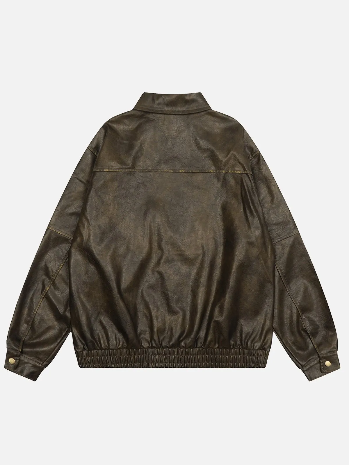 Aelfric Eden Dip-Dye Washed Faux Leather Jacket sold by Aelfric Eden product image thumbnail 3