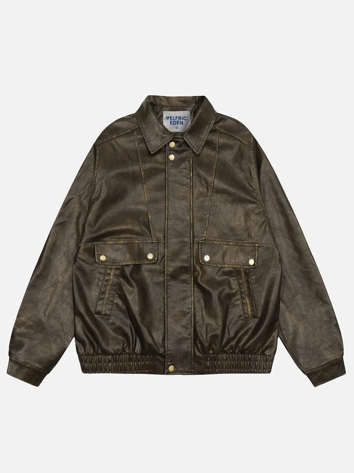 Aelfric Eden Dip-Dye Washed Faux Leather Jacket sold by Aelfric Eden