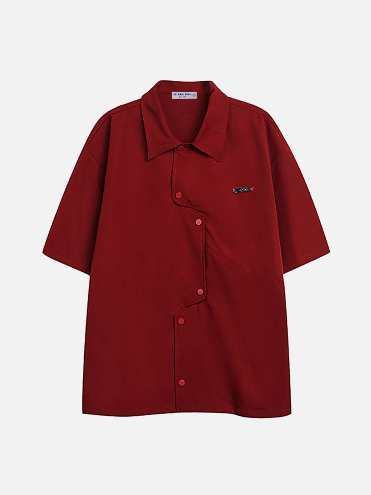 Aelfric Eden Irregular Placket Short Sleeve Shirt sold by Aelfric Eden