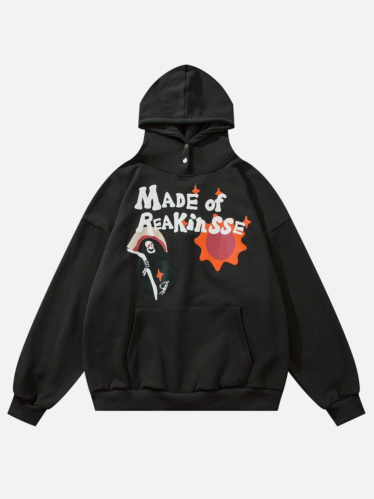 Aelfric Eden Funny Grim Reaper Print Hoodie sold by Aelfric Eden product image thumbnail 2