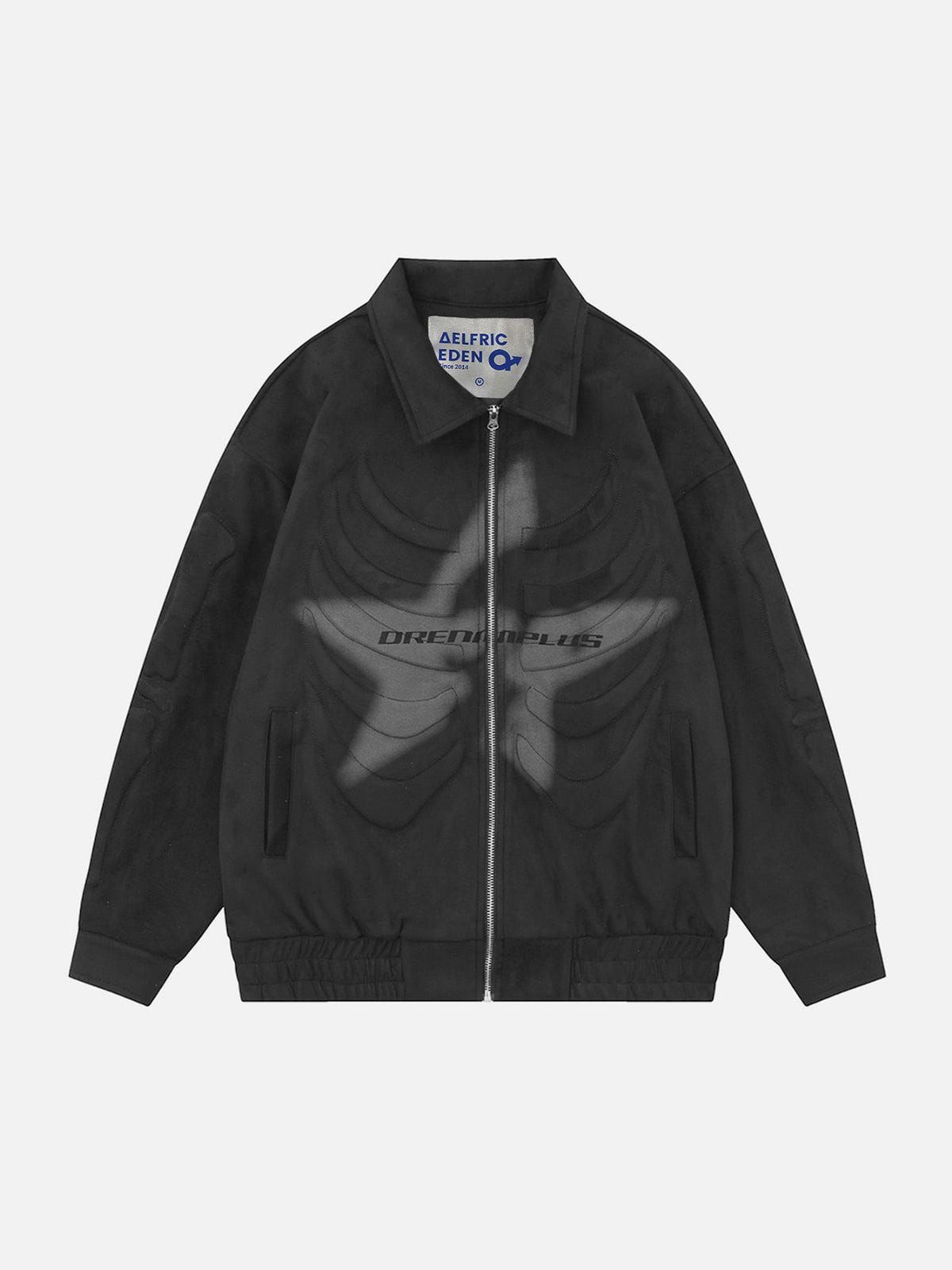 Aelfric Eden Skull Emboss Star Print Jacket sold by Aelfric Eden product image thumbnail 2