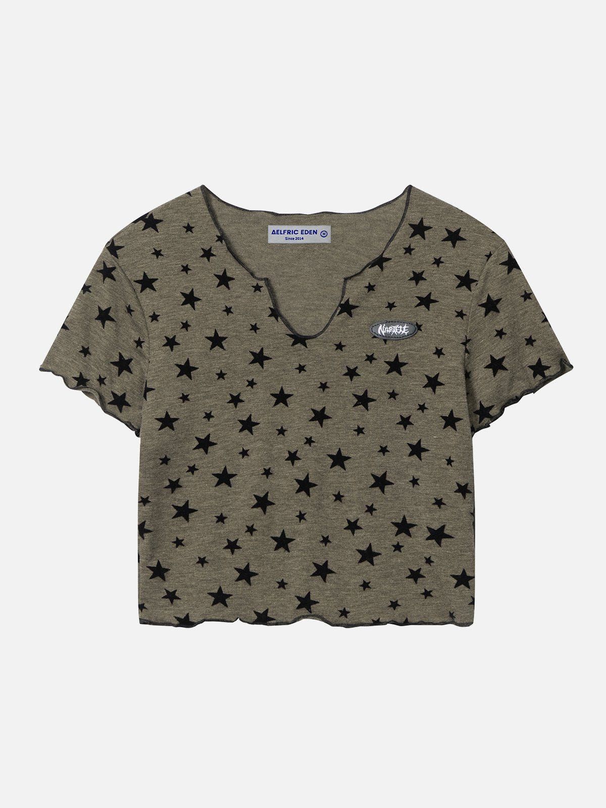 V-neck Star Print Tee sold by Aelfric Eden product image thumbnail 4