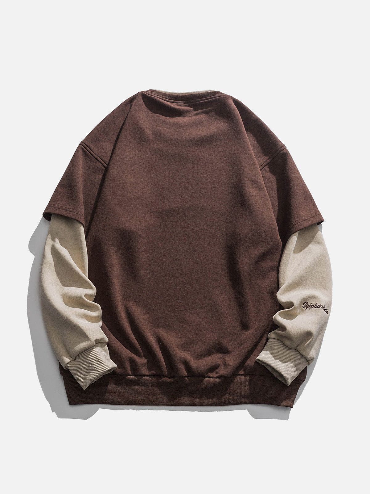 Flocked Letter Panel Sweatshirt sold by Aelfric Eden product image thumbnail 5